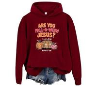 Are You Fall-O-Ween Jesus Sweat à capuche Fall O Ween Sweatshirt Are You Fall Fall Jésus Chemise Femmes Hommes T-shirts graphiques, bordeaux, XXL