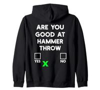 are You Good at Hammer Throw Yes Or No - Funny Hammer Throw Sweat à Capuche
