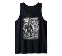 Area 51 Alien Bigfoot UFO Conspiracy Humour Cryptid Graphic Débardeur