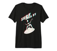 Area 51 Extraterrestre Shirt OVNI Soucoupe Volante Surf T-Shirt Haut de Gamme