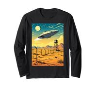 Area 51 - The Forbidden Desert Base Alien Vintage Manche Longue