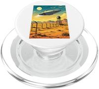 Area 51 - The Forbidden Desert Base Alien Vintage PopSockets PopGrip pour MagSafe