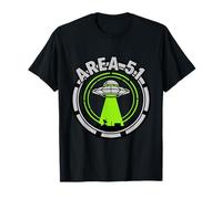 Area 51 UFO Alien Conspiracy Soucoupe Volante T-Shirt