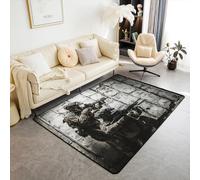Area Rug 3D Soldat De L'Armée Tapis Salon Grand Tapis De Sol Rectangulaire Doux Anti-Dérapant Animal Tapis pour Enfants Tapis De Porte Intérieur Tapis De Bain 60 X 90 Cm - Nettoyage Facile -720648208