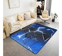 Area Rug Animaux 3D Grille Géométrique De Science-Fiction Salon Tapis Tapis De Chambre d'enfants Doux Antidérapant Lavable Paillasson Tapis De Gymnastique Carpet 100 X 200 Cm - Nettoyag -214210849389