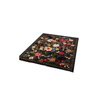 Area Rug Washable Rugs Non Slip Low Pile Floral Small Carpet for Bedroom, Bedside, Office, Dining(180x230CM)