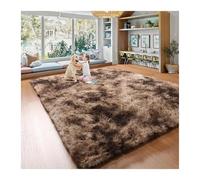 Area Rugs for Bedroom Fluffy Carpet for Living Room Soft Plush Furry Shaggy Bedside Rug Kids Floor Mat pour Salle de Séjour(Coffee,80x140cm 31x55in)