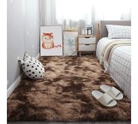 Area Rugs Tapis Moelleux 120 x 250 cm Uni Brillant Douillet Tapis de Sol Doux Doux Moelleux pour Decoration Salon, Chevet, Marron