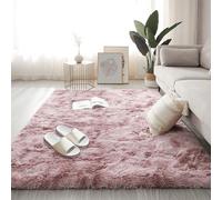 Area Rugs Tapis Moelleux 180 x 240 cm Poil Long Doux Tapis Shaggy Moelleux Lavable Antidérapant pour Chambre à Coucher, Salon, Rose Pourpre