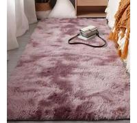 Area Rugs Tapis Moelleux 180 x 310 cm Dessous Antidérapant Moderne Longs Tapismoquette Chambre Décoration pour La Décoration de La Maison, Rose Pourpre