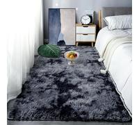 Area Rugs Tapis Moelleux 220 x 370 cm Intérieur Moelleux Épais Tapis Chambre Modernes Doux pour Chambre à Coucher, d'enfant, Gris Foncé