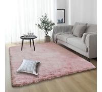 Area Rugs Tapis Moelleux 60 x 80 cm à Poils Longs, Lavable, Antidérapant, Moderne, Moelleux Tapis à Poils Longs Ne Perd Pas Ses for Living Room, Bedroom, Nursery, Rose Clair