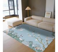 Area Tapis 100x150 for Salon Sky Blue Lavable carpette Japanese Landscape Descente de lit Chambre Cuisine Vintage Boheme Soft antiderapant Bas Poil Large Office Salle a Manger