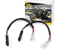 Area1 2x Câbles adaptateurs LED pour clignotants moto - Connecteurs plug & play compatibles R nineT, M1000R, M1000XR, S1000R, S1000XR, F800R, R1250GS, R1300GS, R1200R, R1250R, R1150GS, G310GS