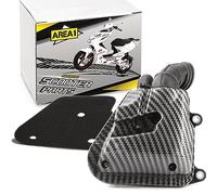 Area1 Boîtier de filtre à air effet carbone pour scooter 50cc 2T - Compatible ATU Explorer, AGM, Nova Motors, GT Union, Longjia, Mawi, RS, Ultima, Ride, Sprint, Tauris, Benero, Forstinger, Jack-Fox
