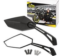 Area1 Ensemble de miroir universel compatible avec Aprilia RS RXV 550 / SL 750 Shiver/Ensemble de miroir rétroviseur compatible avec Aprilia SL 750, 1000 / SX 125