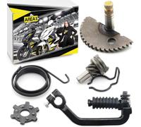 Area1 Kickstarter + kit de réparation 12,5 mm pour 50 ccm 2T Compatible avec Peugeot Speedfight 1 2 3 4 Jetforce Ludix Elyseo Elystar Vivacity Trekker Kisbee Django TKR Looxor Limbo Zenith Buxy Gipsy