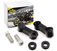 Area1 M10 Droite + M10 Filetage à gauche CNC Moto Rétroviseur Extension Bras Extension compatible avec MT03 MT07 MT09 MT10 MT125 Tracer XT 1200 Tenere FZ6 FZ8 FZ1 XJ6SP Tricity WR