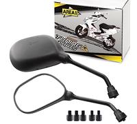 Area1 Moto Rétroviseur Set/Homologué E / 2xM10 droite, 2xM8 droite, 1xM10 gauche, 1xM8 gauche/convient pour Satelis, Geopolis, Sum-Up, LXR, SV (V49)