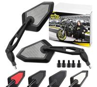 Area1 Moto Rétroviseur Set/Homologué E / 2xM10 droite, 2xM8 droite, 1xM10 gauche, 1xM8 gauche/convient pour FMX 650, NTV 650 Revere, CA 125 Rebel (V32)