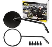 Area1 Moto Rétroviseur Set / Homologué E / 2xM10 droite, 2xM8 droite, 1xM10 gauche, 1xM8 gauche / convient pour XV 125 Virago, XV 750 Virago XV 250 (V50)