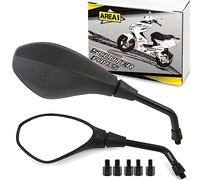 Area1 Moto Rétroviseur Set/Homologué E / 2xM10 droite, 2xM8 droite, 1xM10 gauche, 1xM8 gauche/convient pour Metropolis, RS, RX-R, Allure, XPS (V20)