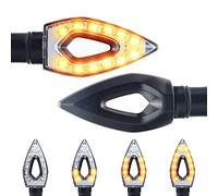 Area1 moto scooter LED clignotant Set E-approuvé, M8 (2 pièces) avec effet de lumière (AD33) compatible avec Mondial