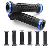 Area1 Poignées de Guidon de vélo, Poignees VTT BMX 2x 22mm Poignée en caoutchouc, Antidérapantes, Stripe Bleu