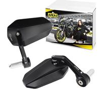 Area1 Rétroviseur de guidon de moto CNC compatible avec R1250, R 1250 GS, Adventure (M10 x 1,5) (V66)