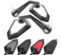 Area1 Rétroviseurs de Guidon de Moto Universel Blanc Retroviseur embout de Guidon Homologué E Certification CE 7/8" 22mm compatible avec