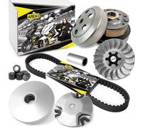 Area1 Variateur + Courroie de Transmission + Poulie Mobile de Rechange pour Scooter 50cc 2T compatible avec ATU Explorer, AGM, Nova Motors, GT Union, Longjia, Mawi, RS, Ultima Ride, Sprint (1E40QMB)