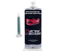 AreaBoxes Colle Bi-Composant Plastique | Prise 30 Sec | 50 ml | Extra Forte · Scelle, Remplit et Colle · Poncer et Peindre à 30 Min · Sans Pistolet