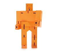 Areaware DWC2O Petit Jouet en Bois Cubebot Orange