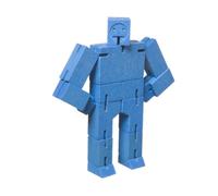 Areaware DWC4B Micro Cubebot Jouet en Bois Bleu