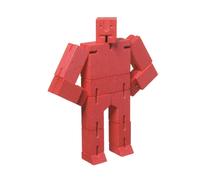 Areaware DWC4R Micro Cubebot Jouet en Bois Rouge