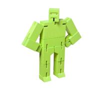 Areaware- Micro Cubebot Jouet en Bois, DWC4G, Vert