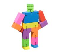 Areaware Multi-Colour Small Cubebot Wooden Mechanical Puzzle, 1 Set, 1 Item, 1 P