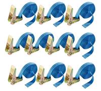 AREBOS 10 x Sangle d'Arrimage 6m x 25mm 800 daN en Une Partie