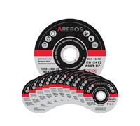 Arebos disques à tronçonner Ø 125 mm, 100 pièces | convient pour l'acier, l'acier inoxydable, l'inox, le fer, la tôle, le métal | aller et retour | EN 12413 | certifié par le Materialprüfungsamt (MPA)