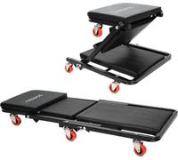 AREBOS 2in1 Planche à roulettes de montage & siège à roulettes | 150kg | 6 roulettes | 360° pivotant