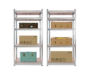 AREBOS 2X Étagère Robuste Étagère de Stockage en sous-Sol 180x90x40cm 5 étagères