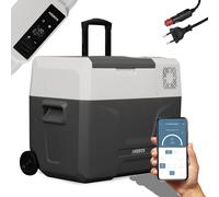 AREBOS 39L Glacière à compresseur avec roulettes | jusqu'à -20°C | 12/24V & 230V
