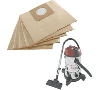 AREBOS 5x Sacs à poussière 42x42 cm | Pour aspirateur industriel 2300 W, 2 couches