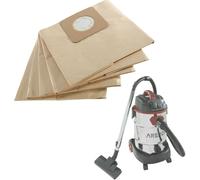 AREBOS® 5x Sacs à poussière | Conviennent pour les aspirateurs industriels 1600W avec EAN 4260627422807,4260627422814,4260627422821 | 2 couches | 40 x 80 cm