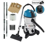 AREBOS Aspirateur industriel 1300 W | Aspirateur eau et poussières | Réservoir 30 L bleu