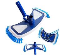 Arebos aspirateur pour Piscine | avec système de Clip | Raccord pour Tuyau de Piscine Ø 32/38 mm | Brosse de Piscine | Largeur de la tête de Brosse : 35 cm | Bleu et Blanc
