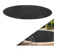 AREBOS Bâche de piscine solaire | Bâche Solaire Ronde Ø 3,05 m | Bâche Solaire épaisseur 120 µm | Rouleau Solaire découpable | Noir