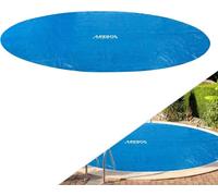 AREBOS Pool bâche Solaire | Bâche Solaire Ronde Ø 3,05 m Bleu | Bâche Solaire épaisseur 120 µm | Rouleau Solaire découpable | Chauffage de Piscine pour Chauffer l'eau | Bâche Solaire de Piscine