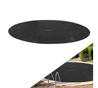 Arebos Bâche Solaire Piscine Ø 3,66 m | Épaisseur 120 µm | Noir | Rouleau Découpable | Chauffage Piscine et Protection Eau | Bâche Solaire Durable pour Piscine