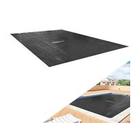 Arebos Bâche Solaire de Piscine Rectangulaire 5,49 x 2,74 m Noir | Épaisseur 120 µm | Bâche Thermique Chauffante pour Chauffer l’Eau